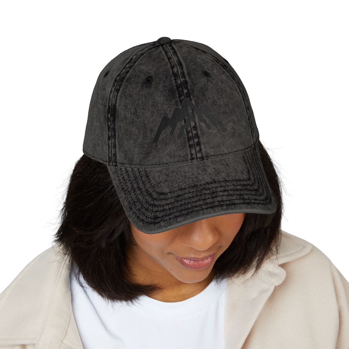 Vintage Embroidered Mountain Cap