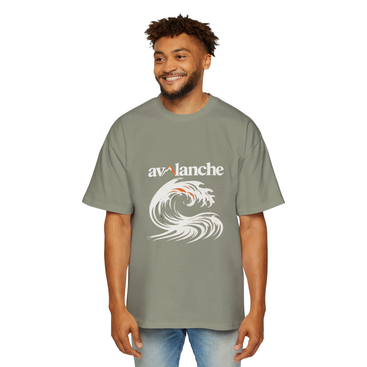Avalanche Wave Grid Oversized Tee