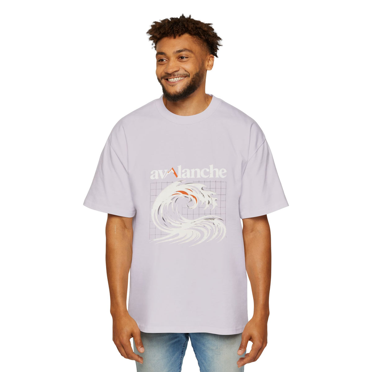 Avalanche Wave Grid Oversized Tee