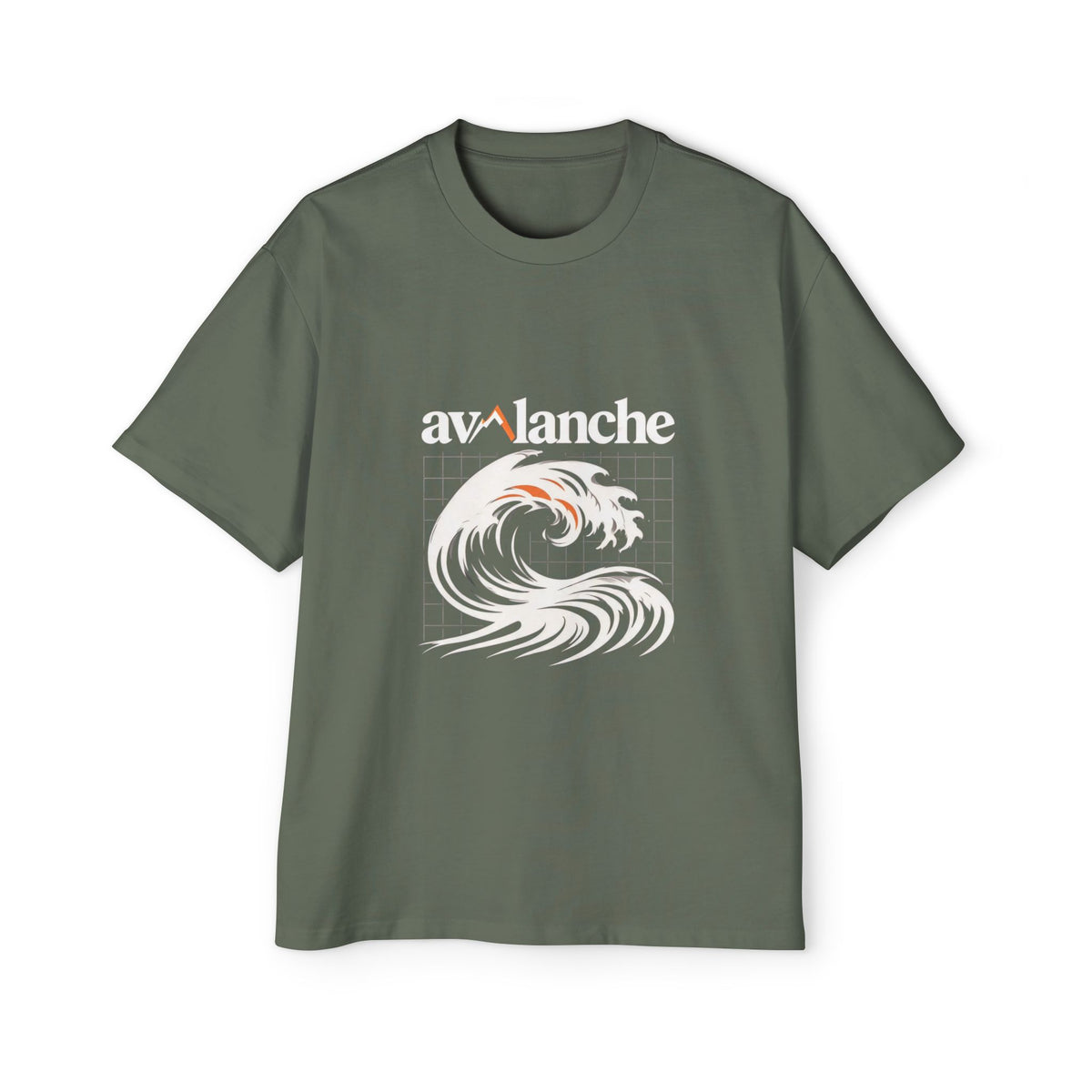 Avalanche Wave Grid Oversized Tee