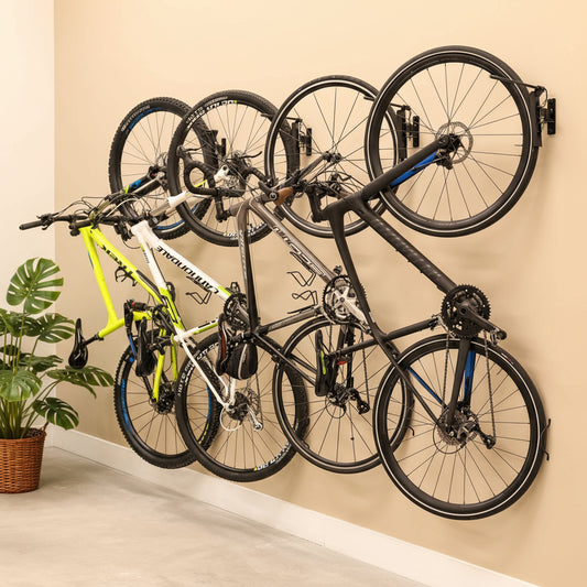 SwivelPro Bike Wall Rack, Garage Hanger Hook, 4 Pack